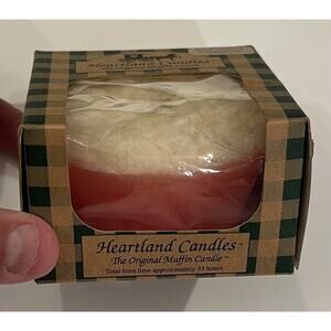 AMISH HEARTLAND CANDLES CANDLE Vanilla Rasberry Muffin Scent American Yankee